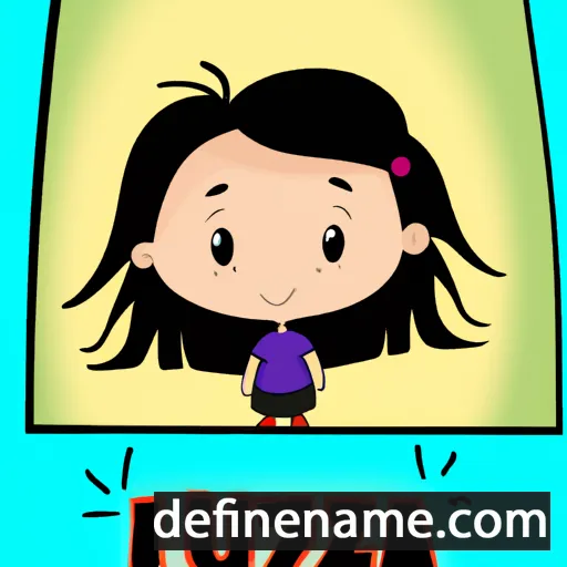 cartoon of the name Luiza