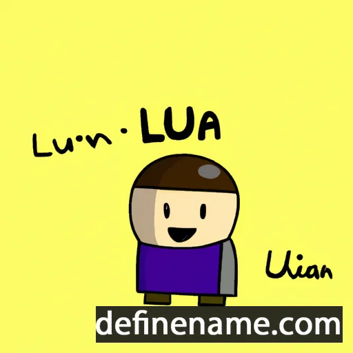 cartoon of the name Luján