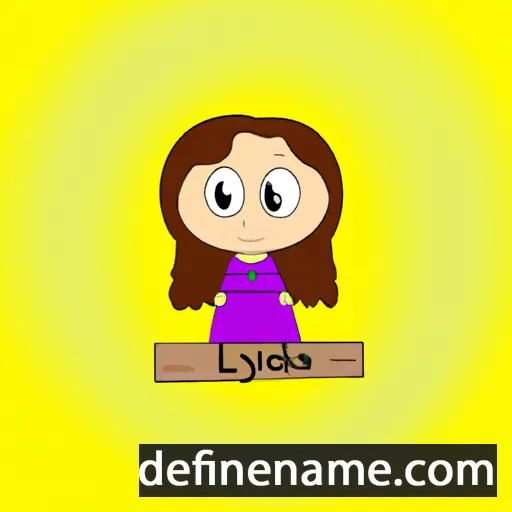 cartoon of the name Lydia