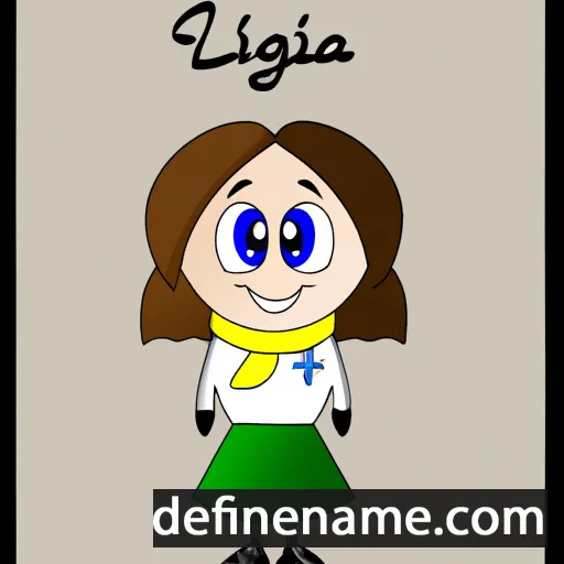 cartoon of the name Lygia