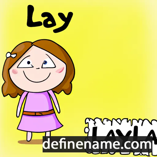 cartoon of the name Lyla