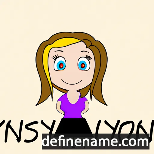 cartoon of the name Lynsey