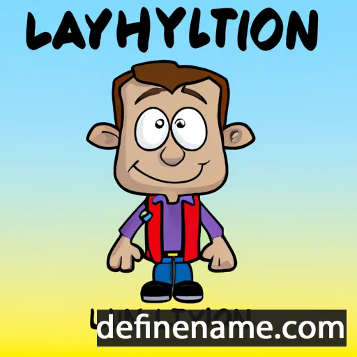 cartoon of the name Lynton