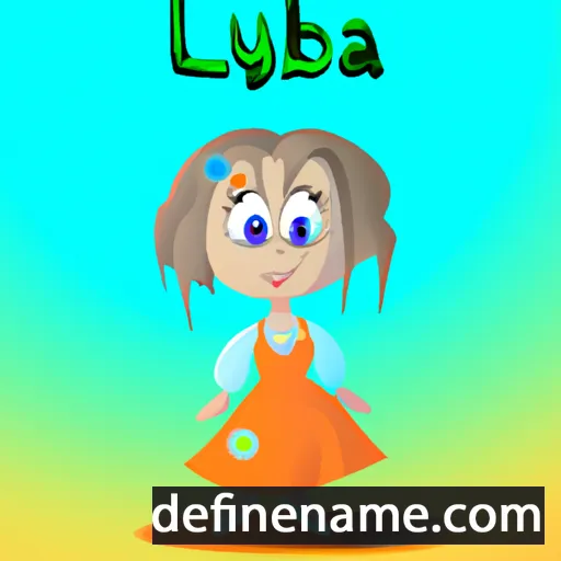 cartoon of the name Lyuba