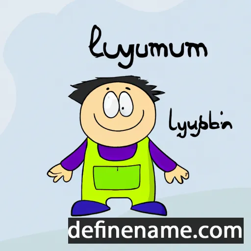 cartoon of the name Lyubomir