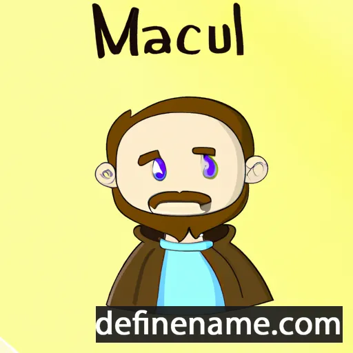 cartoon of the name Máel Coluim