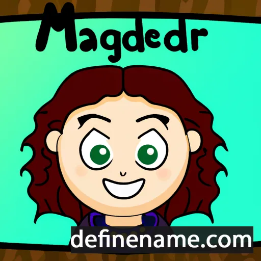 Máighréad cartoon