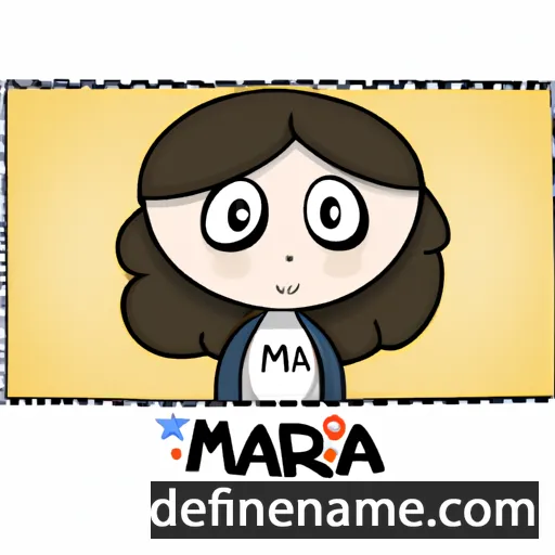 cartoon of the name Mária