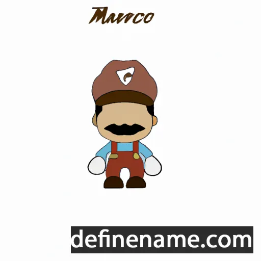 cartoon of the name Mário