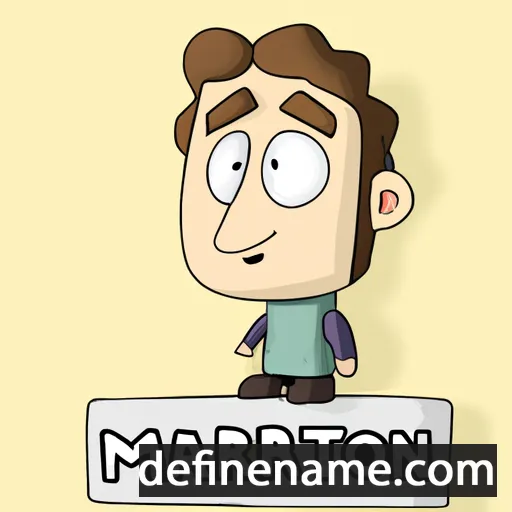 cartoon of the name Márton