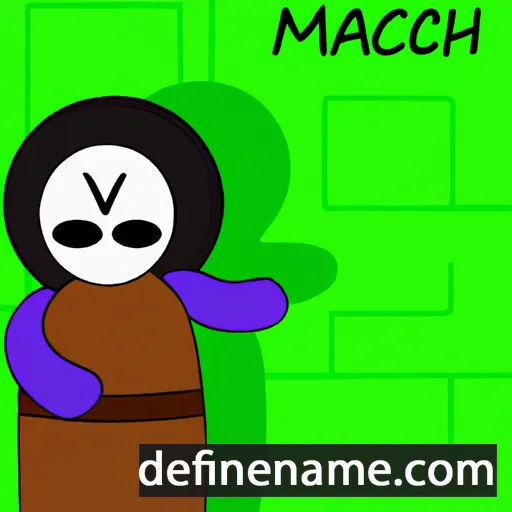 cartoon of the name Maachah