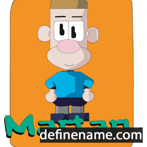 cartoon of the name Maarten