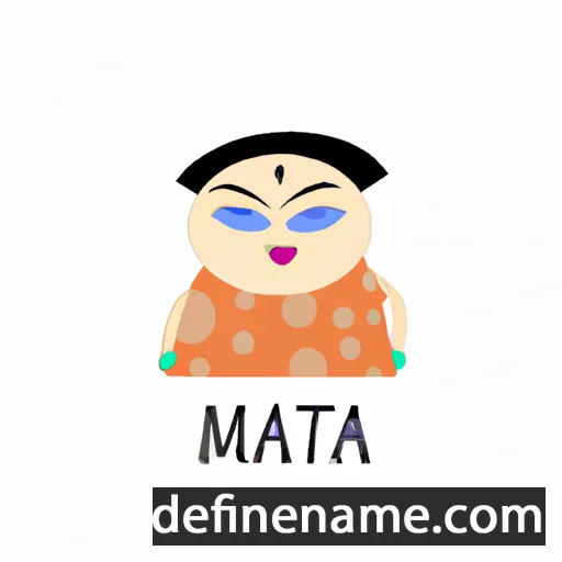 cartoon of the name Maata