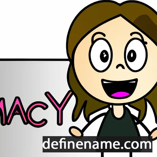 cartoon of the name Macy