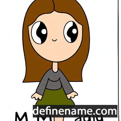 cartoon of the name Maddi