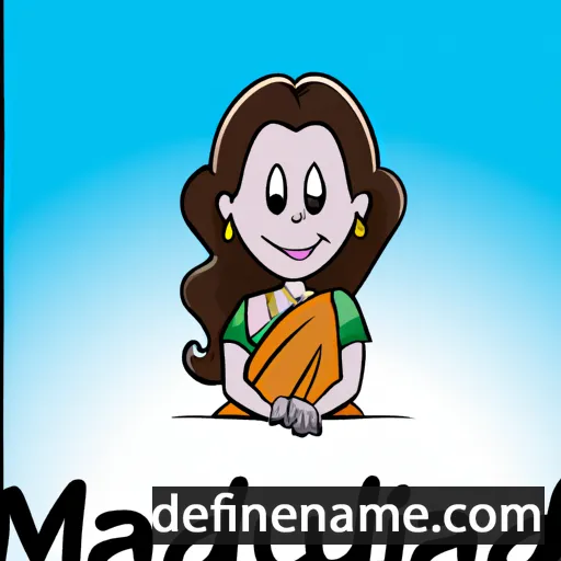 cartoon of the name Madhuri