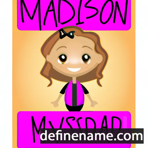 cartoon of the name Madisyn