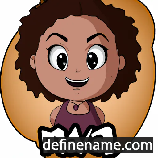 cartoon of the name Maeva