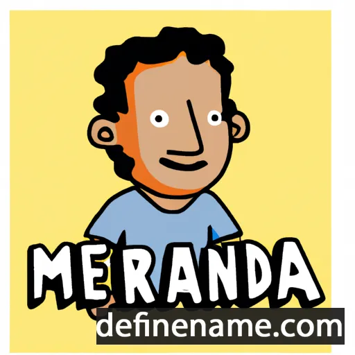 cartoon of the name Mahendra