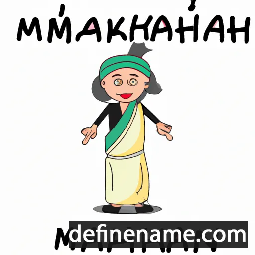 cartoon of the name Mahihkan