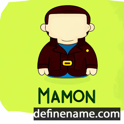 cartoon of the name Mahon