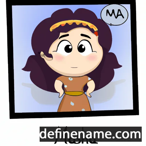 cartoon of the name Mahsa