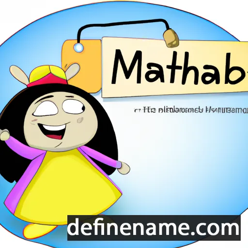 cartoon of the name Mahtab