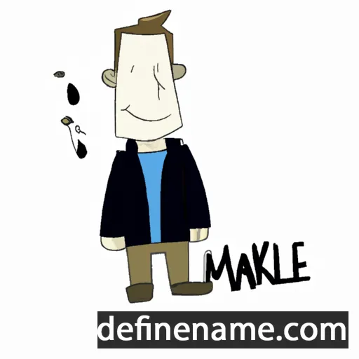 cartoon of the name Maikel