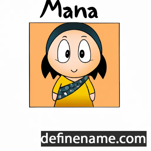 cartoon of the name Maina