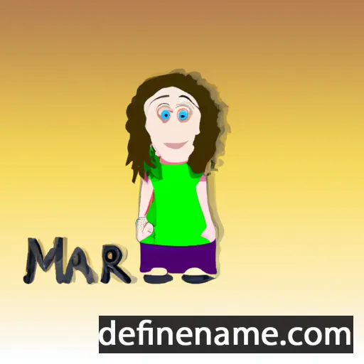 cartoon of the name Mair