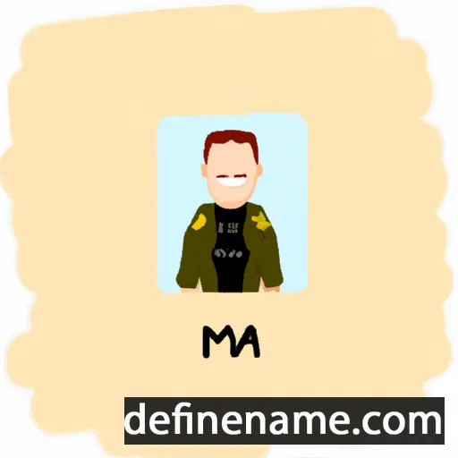 cartoon of the name Maj