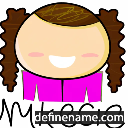 cartoon of the name Makenzie