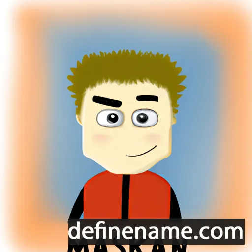 cartoon of the name Maksim