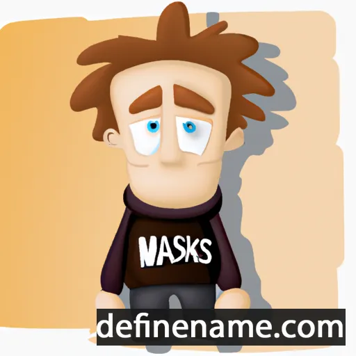 cartoon of the name Maksims