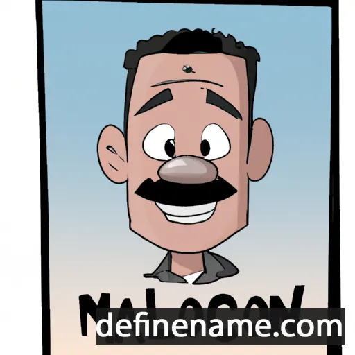 cartoon of the name Malcolm