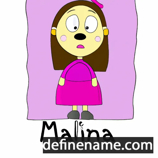 cartoon of the name Malina