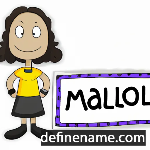 cartoon of the name Malou