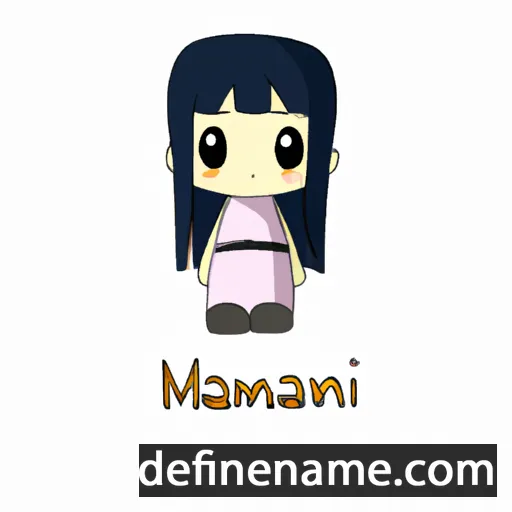 cartoon of the name Manami