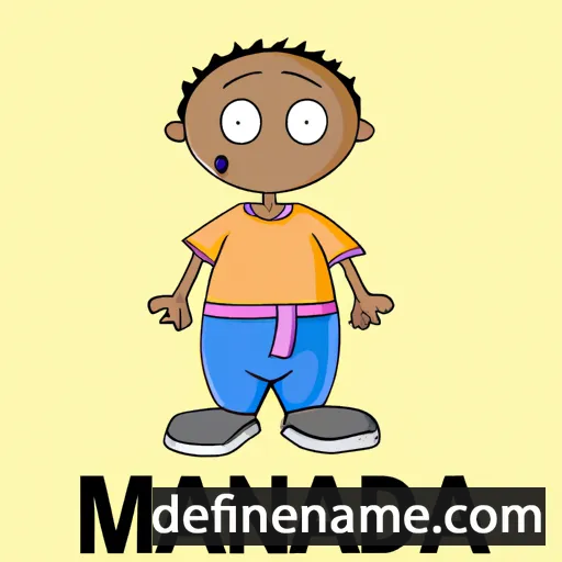 cartoon of the name Mandla