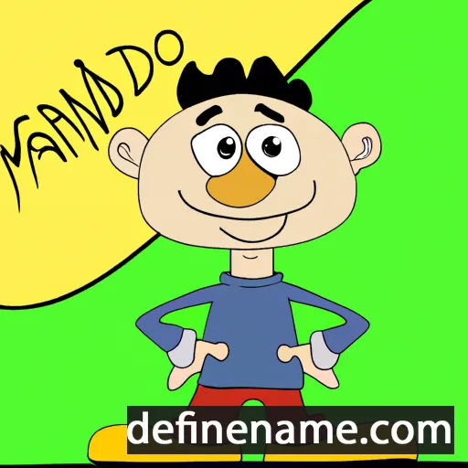 cartoon of the name Manfredo