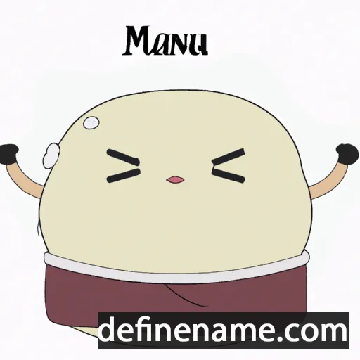 cartoon of the name Manju