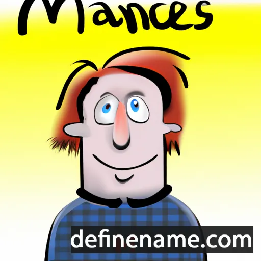 cartoon of the name Mannes