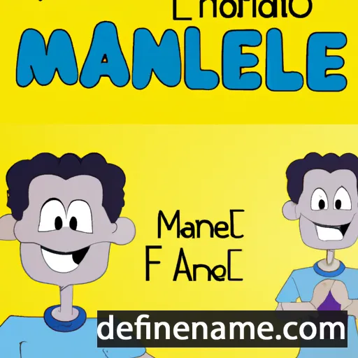 cartoon of the name Manoel