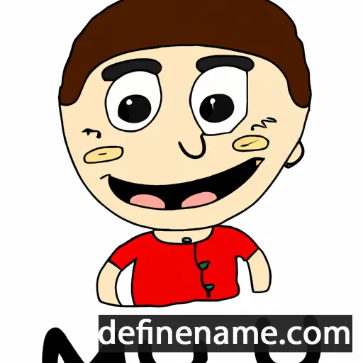 cartoon of the name Manu