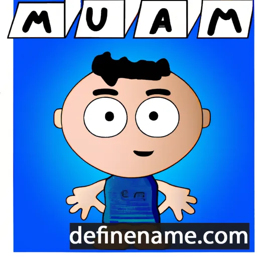 cartoon of the name Manu