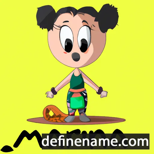 cartoon of the name Manyara