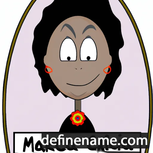 cartoon of the name Marcia