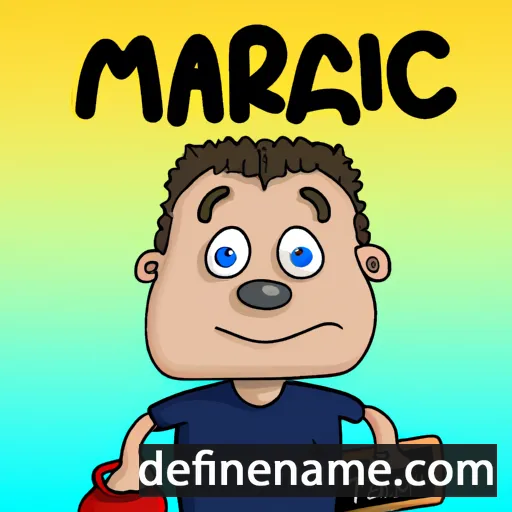 cartoon of the name Marcin