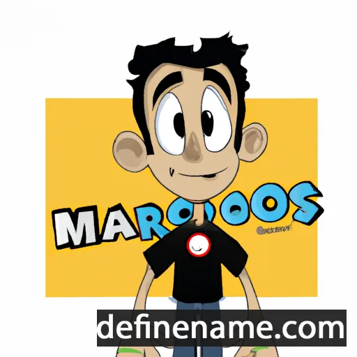 cartoon of the name Marcos