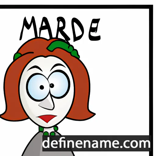 cartoon of the name Mared